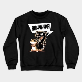 RAWWWR I am a Leopard Gecko (Back Print) Crewneck Sweatshirt